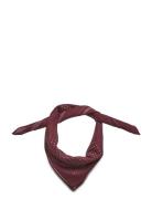 Bandana With Dots Accessories Scarves Lightweight Scarves Burgundy Lindbergh