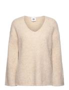 Harmony Bouclé Knitted Sweater Tops Knitwear Jumpers Cream Twist & Tango