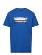 Hmltukas T-Shirt S/S Sport T-Kortærmet Skjorte Blue Hummel