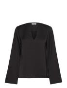 Bs Aubrey Regular Fit Shirt Tops Shirts Long-sleeved Black Bruun & Stengade