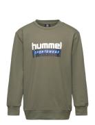 Hmltukas Sweatshirt Sport Sweatshirts & Hoodies Sweatshirts Green Hummel