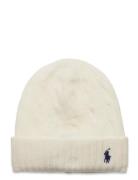 Cable-Knit Wool-Cashmere Beanie Accessories Headwear Beanies Cream Polo Ralph Lauren