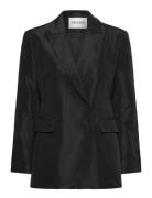 Ina Cut Out Sleeve Tailored Blazer Blazers Double Breasted Blazers Black Malina