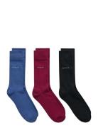 Soft Cotton Socks 3-Pack Underwear Socks Regular Socks Blue GANT