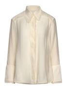 Havanna - Sheer Fringes Tops Shirts Long-sleeved Cream Day Birger Et Mikkelsen