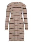 Hckarina - Dress Dresses & Skirts Dresses Casual Dresses Long-sleeved Casual Dresses Beige Hust & Claire