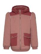 Thermal Mix Jacket Warm Puff Outerwear Thermo Outerwear Thermo Jackets Pink Mikk-line