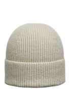 Slhmason Merino Wool Beanie Accessories Headwear Beanies Cream Selected Homme