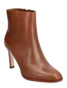 Dylann Burnished Leather Bootie Shoes Boots Ankle Boots Ankle Boots With Heel Lauren Ralph Lauren