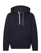 Essential Fleece Hoody Tops Sweatshirts & Hoodies Hoodies Navy Tommy Hilfiger