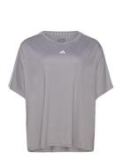 Tr-Es 3S T Ps Sport T-shirts & Tops Short-sleeved Grey Adidas Performance