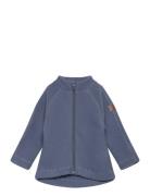 Wool Baby Jacket Outerwear Fleece Outerwear Fleece Jackets Blue Mikk-line