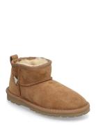 Rkbrisbane Shearling Short Boots Vinterstøvler Pull On Brown Rosemunde Kids