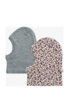 2 Wool Balaclava Kim Accessories Headwear Balaclava Multi/patterned Wheat