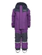 Skare Kids Set Sport Coveralls Snow-ski Coveralls & Sets Purple Didriksons