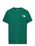 Teen S/S Simple Dome Tee Tops T-Kortærmet Skjorte Green The North Face