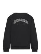 Jjecaleb Varsity Sweat Crew Nck Noos Mni Tops Sweatshirts & Hoodies Sweatshirts Black Jack & J S