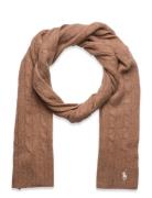 Wool/Cashmere Blend-Wl Cshmr Clsc C Accessories Scarves Winter Scarves Brown Polo Ralph Lauren