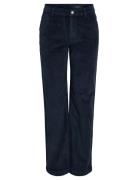 Nmcord Yolanda Nw Wide Leg Corduroy Bottoms Trousers Wide Leg Navy NOISY MAY