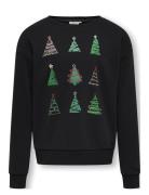 Kogyda Xmas Life L/S O-Neck Box Swt Tops Sweatshirts & Hoodies Sweatshirts Black Kids Only