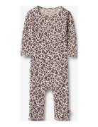 Wool Jumpsuit L/S Haven Langærmet Body Pink Wheat