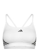 Aerct Ls 3S Bra Sport Bras & Tops Sports Bras - All White Adidas Performance