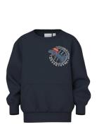 Nmmvugo Ls Nreg Sweat Bru Tops Sweatshirts & Hoodies Sweatshirts Navy Name It