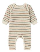 Nbnosome Ls Waffel Suit Langærmet Body Beige Name It