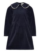 Dress Corduroy Dresses & Skirts Dresses Casual Dresses Long-sleeved Casual Dresses Navy En Fant