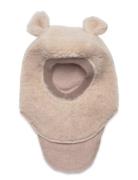 Balaclava Ears Wool Teddy Accessories Headwear Balaclava Beige Huttelihut