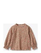 T-Shirt L/S Norma Tops T-shirts Long-sleeved T-Skjorte Pink Wheat