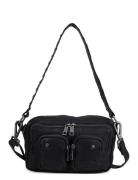 Ellie Washed W. Antique Silver Bags Small Shoulder Bags-crossbody Bags Black Nunoo