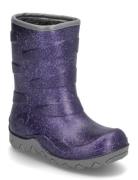 Thermal Boot - Glitter Shoes Rubberboots High Rubberboots Purple Mikk-line