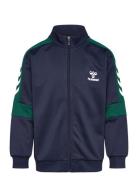 Hmlorton Zip Jacket Tops Sweatshirts & Hoodies Sweatshirts Navy Hummel