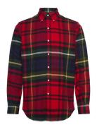 Classic Fit Plaid Flannel Shirt Tops Shirts Casual Red Polo Ralph Lauren