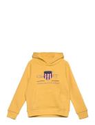 Archive Shield Raglan Hoodie Tops Sweatshirts & Hoodies Hoodies Yellow GANT