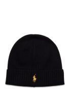 Signature Pony Wool Beanie Accessories Headwear Beanies Black Polo Ralph Lauren