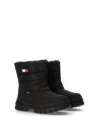 Tommy Hilfiger Kids Chunky Winter Boots Vinterstøvler Pull On Black Tommy Hilfiger