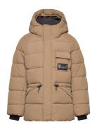 Girls Jr. Jacket - Quilt Outerwear Jackets & Coats Quilted Jackets Beige Color Kids