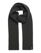 Essential Logo Knitted Scarf Accessories Scarves Winter Scarves Grey Superdry