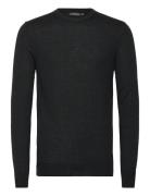 M Merino Blend C-Neck Sweater Tops Knitwear Round Necks Black J. Lindeberg