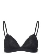 Idylle - N*8 Triangle Spacer Lingerie Bras & Tops Soft Bras Bralette Black Etam