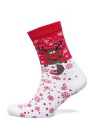 Rudolph's Christmas Socks Lingerie Socks Regular Socks Red Christmas Sweats