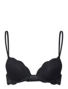 Idole - N*2 Plunge Push-Up Bra Lingerie Bras & Tops Push Up Bras Black Etam