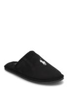 Microsuede-Klarence-Ds-Slp Slippers Hjemmesko Black Polo Ralph Lauren