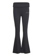 Layla Cherub Roll Down Velour Pant Bottoms Trousers Joggers Black Juicy Couture