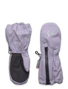 Mittens Long W. Zipper Accessories Gloves & Mittens Mittens Purple Color Kids