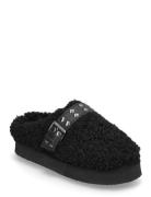 Varm Flatform Slip In #Su Shoes Mules & Slip-ins Flat Mules Black Bianco