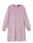 Nlfrink Ls Sequins Dress Dresses & Skirts Dresses Partydresses Pink LMTD