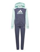 Lk Bl Fl Ts Sets Tracksuits Blue Adidas Sportswear